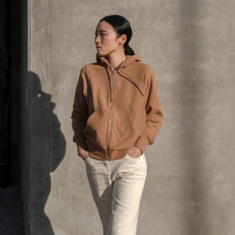 Thakoon Zip-Up Hooded Oversized Sweatshirt, NWT, XS